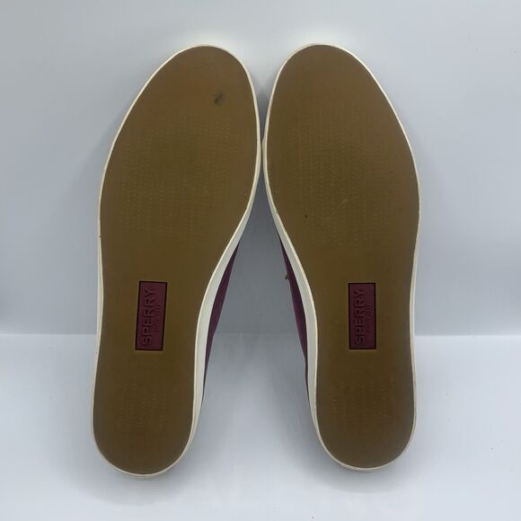 Sperry Sailor LTT Leather Womens Sneakers Size 9.5 Maroon STS84362 - Picture 7 of 9